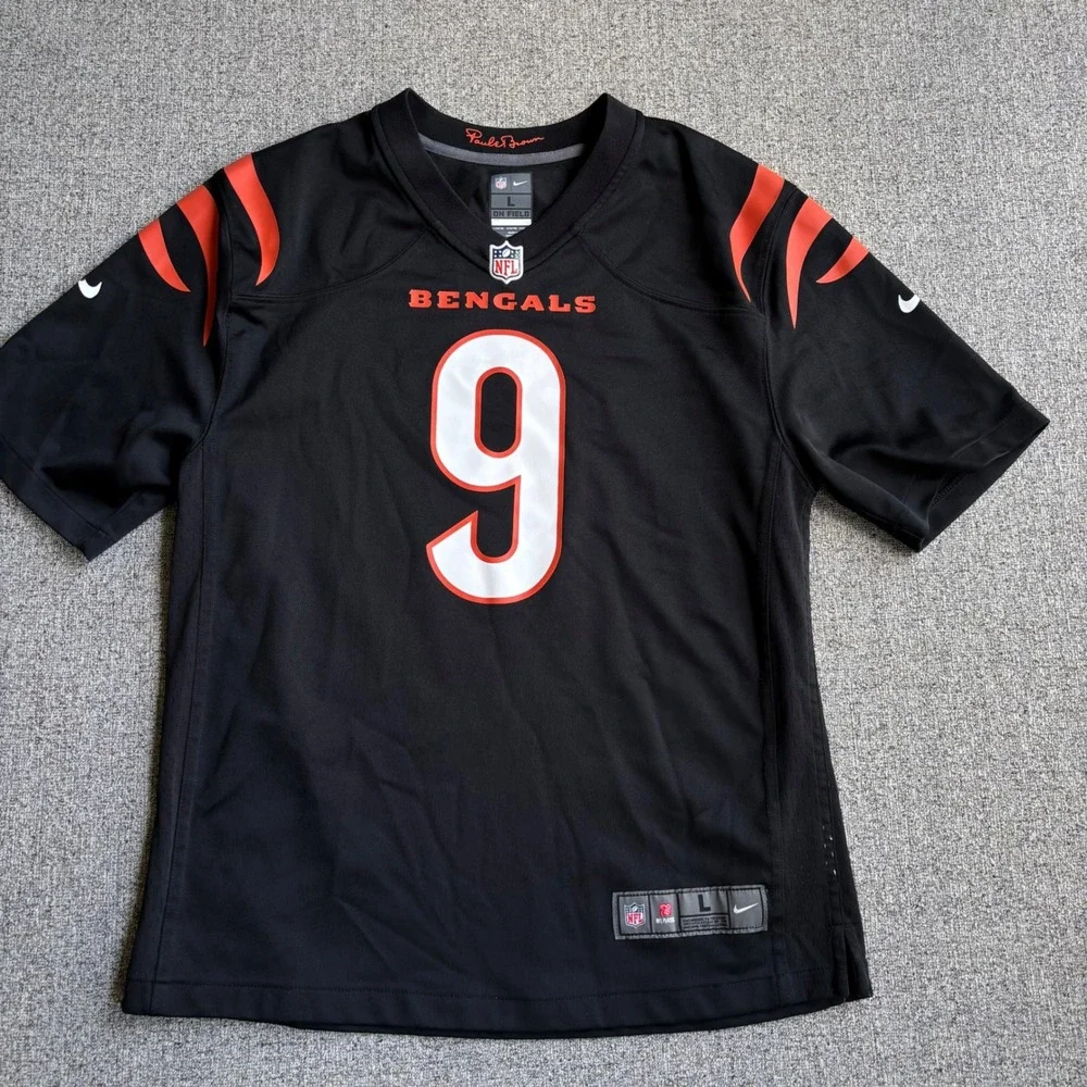 Nike Jersey Youth L Black Joe Burrow Cincinnati Bengals Game Jersey Football